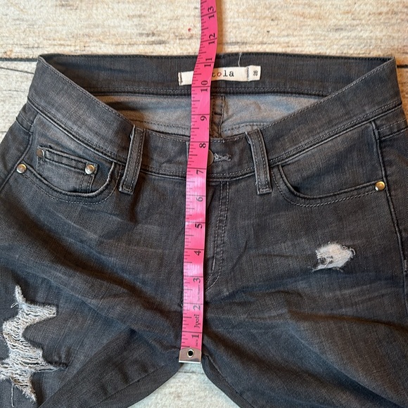 PISTOLA very distressed charcoal gray jeans - Picture 7 of 7